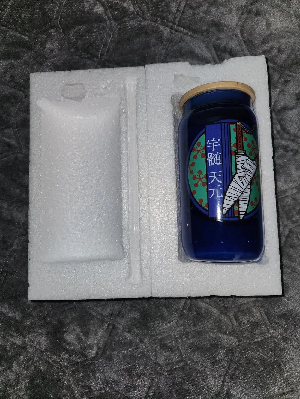 Demon Slayer - Lord Tengen Glass Bottle And Straw - Books-A-Million Exclusive